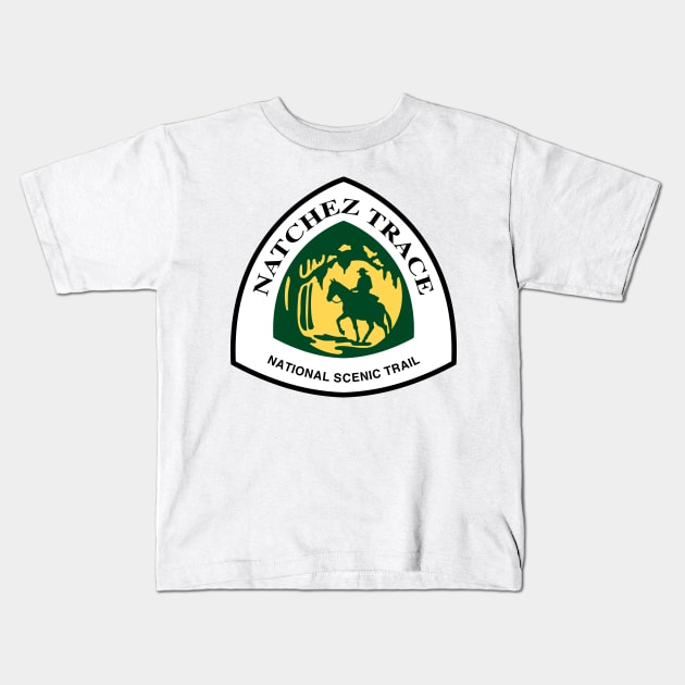 Natchez Trace National Scenic Trail marker Kids T-Shirt by nylebuss